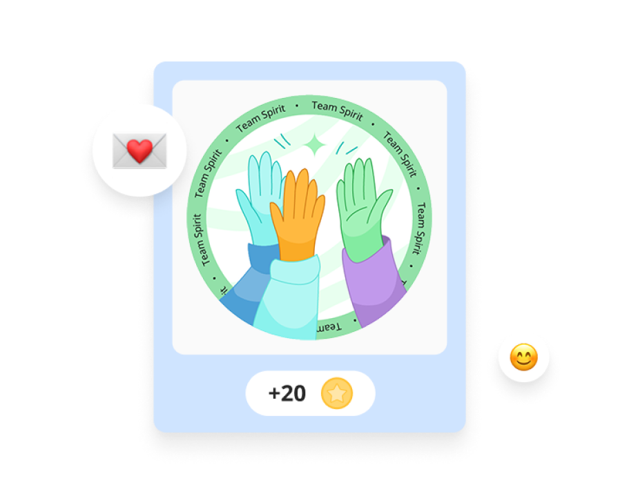 Pair badges with coins for rewards